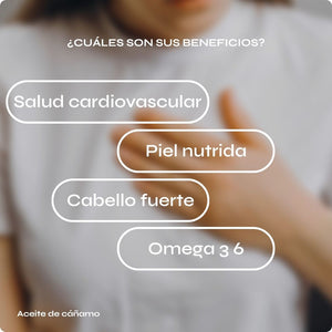 Aceite de cáñamo ecológico prensado en frío