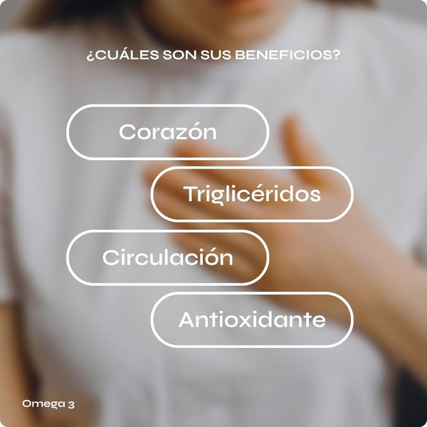 Omega 3 para corazón y circulación