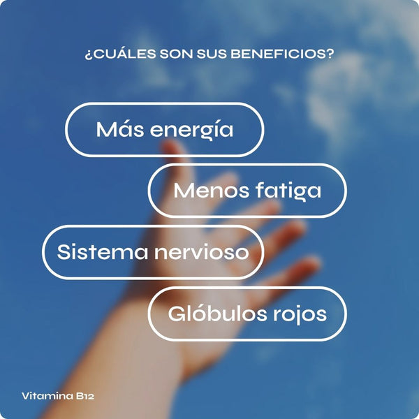 Vitamina B12 para energía, defensas y concentración